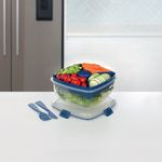 Sistema Salad Max to Go Coloured Clip 1.63L Clear 21357
