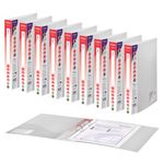 Snopake 2 Ring Binder 25mm A4 Clear (Pack of 10) 10183
