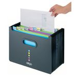 Snopake Eligo Desk Expander 13 Part Landscape Black 15174