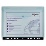 Reborn Polyfile Ring Binder Wallet Landscape Assorted (Pack of 5) 15916