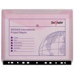 Reborn Polyfile Ring Binder Wallet Landscape Assorted (Pack of 5) 15916