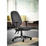 Sofia adjustable lumbar operators chair - charcoal