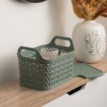 Strata Small Urban Store Basket with Lid 4L Green XW122-LPG-VW