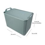 Strata Extra Large Basket with Lid 42L Green XW131-LPG-VW