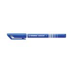 Stabilo Sensor Cushion Tip Fineliner Pen Blue (Pack of 10) 189/41
