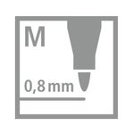 Stabilo PointMax Nylon Sign Pen Black (Pack of 10) 488/46