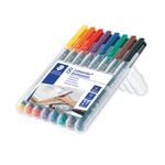 Staedtler Lumocolour Pen Permanent Fine Assorted (Pack of 8) 318-WP8