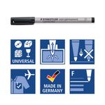 Staedtler Lumocolor Non-Permanent Universal Pen Fine 0.6mm (Pack of 10) Black 316-9