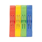 Status Multi Coloured Beach Towel Clip Assorted (Pack of 4) SCLIPBEACHTC