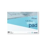 Silvine Graph Pad 1/5/10mm 50 Sheets A3 A3GP1510