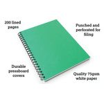 Silvine Luxpad Hardback Wirebound Notebook A4 + (Pack of 6) SPA4FEINT