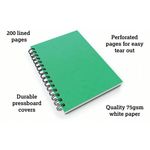 Silvine Luxpad Hardback Wirebound Notebook 200 Pages A5 (6 Pack) SPA5