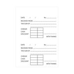 Silvine Duplicate Receipt Book 105x148mm Gummed (12 Pack) 230