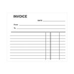 Silvine Duplicate Invoice Book 102x127mm (12 Pack) 616