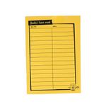 Silvine Childrens Reading Record A5 Yellow (Pack of 25) EX210