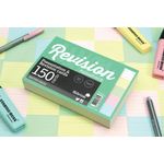 Silvine Revision Presentation Cards Unbound 150 Cards Ruled A6 Assorted (Pack of 8) LUX64MIX