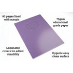 Silvine Tough Shell Exercise Book A4+ Purple (Pack of 25) EX157