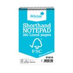 Silvine Envrion Shorthand Notepad 127x203mm (Pack of 10) FSC160