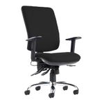Senza Ergo 24hr ergonomic asynchro task chair - black