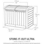 Keter Store It Out Ultra Storage Shed Beige/Brown KET221275