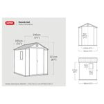 Keter Darwin Shed 6x6ft Wood Brown KET252003
