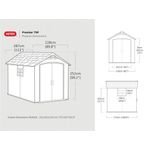 Keter Premier Shed 7.5x9ft Grey KET255235