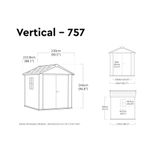 Keter Newton Plus Shed 7.5x7ft Grey KET260263