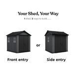 Keter Newton Plus Shed 7x7.5ft Grey KET260264