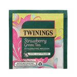 Twinings Strawberry Green Tea Mesh Tea Bags Pyramid Envelope (Pack of 15) F16873