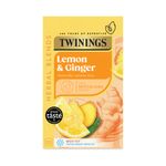 Twinings Lemon and Ginger Fruit Infusion Tea Bags (Pack of 20) F09613