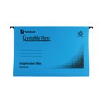 Rexel Crystalfile Flexi Standard Foolscap Blue (50 Pack) 3000041