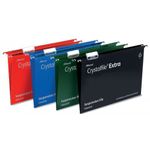 Rexel Crystalfile Extra 30mm Suspension File Red (Pack of 25) 70632