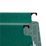 Rexel Crystalfile Classic 50mm Lateral File Green (Pack of 25) 70672