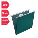 Rexel Crystalfile Classic Suspension File A4 Green (Pack of 50) 78045