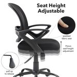 Tyler mesh back operator chair with black frame