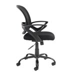 Tyler mesh back operator chair with black frame