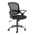 Tyler mesh back operator chair with black frame
