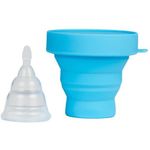 Unicorn Medical Grade Silicone Menstrual Cup/Sterilising Unit Blue UniBlue
