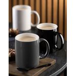 Utopia Pure White Straight Sided Mug 12oz Black (Pack of 12) E90038-00-B01012