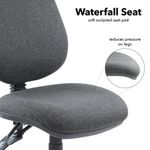 Vantage 100 2 lever PCB operators chair with no arms - charcoal