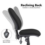 Vantage 100 2 lever PCB operators chair with no arms - black