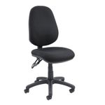 Vantage 100 2 lever PCB operators chair with no arms - black