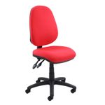 Vantage 100 2 lever PCB operators chair with no arms - red