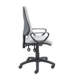 Vantage 100 2 lever PCB operators chair with fixed arms - Grey