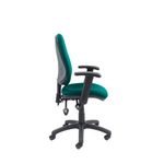 Vantage 100 2 lever PCB operators chair with adjustable arms - Forest Green