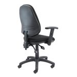 Vantage 100 2 lever PCB operators chair with adjustable arms - black