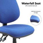 Vantage 200 3 lever asynchro operators chair with no arms - blue