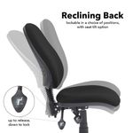 Vantage 200 3 lever asynchro operators chair with no arms - black