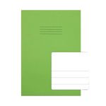 Rhino Exercise Book 15mm/Plain 64 Pages A4 Green (Pack of 50) VC48412