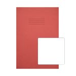 Rhino Exercise Book A4+ Plain 80 Pages Red (Pack of 50) VC50452